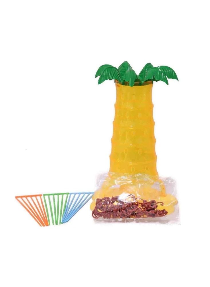 بريميم مجموعة ألعاب شجرة النخيل مع القرود المتساقطة - لعبة لوحية عائلية ممتعة مع عصي وقرود متساقطة للأطفال، لعبة للحفلات واللعب الجماعي - Image 1